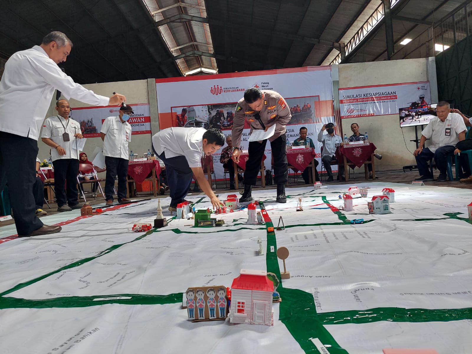 Jamin Kenetralan, PMI Purwakarta Gelar Simulasi Kesiapsiagaan Pemilu